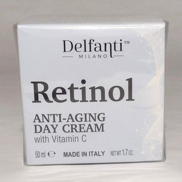 Anti-Aging Day Cream with Vitamin C  1.7 fl oz Delfanti RETINOL Milano - Picture 1 of 5